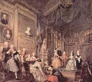 William Hogarth Theaterauffuhrung der Kinder im Hause des John Conduit oil painting on canvas